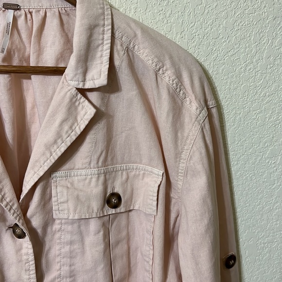 Free People | Sunshine In My Pockets Linen Blend Shacket XS - Picture 3 of 7